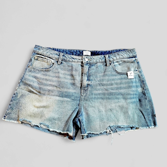 Time And TRU Denim Blue Women's Shorts Size 20 - Picture 1 of 9